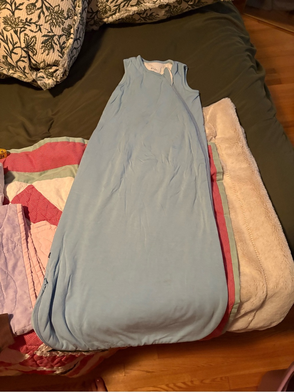 Light Blue Sleep Sack Sleeveless Sleepwear - kyte